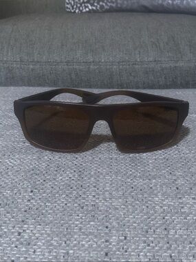 “Zeal” Men's Brown Polarized Rectangle Sunglasses